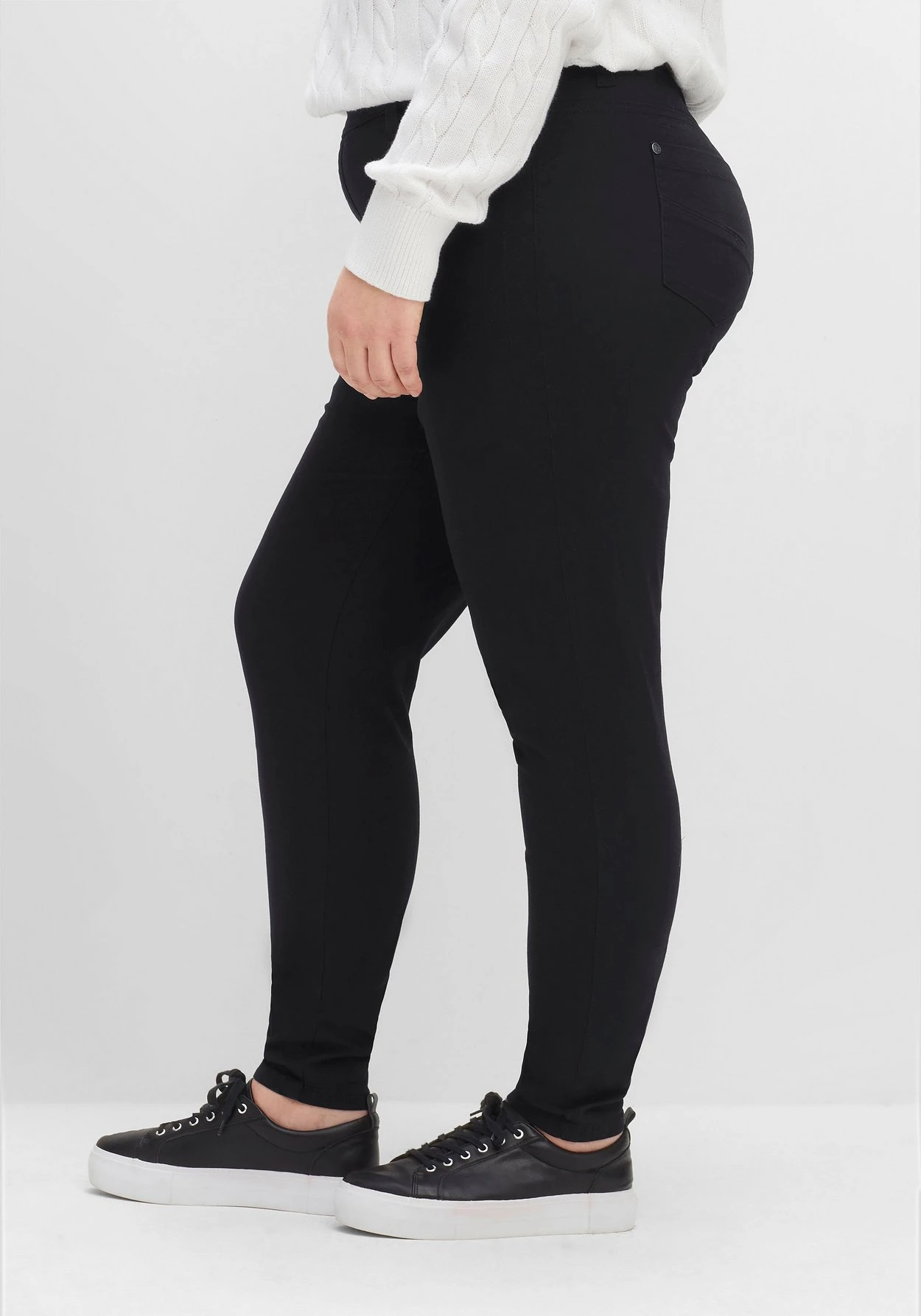 Sheego Skinny Twillhose Mit Gummibund 4 Sheego Skinny Twillhose Mit Gummibund – Bild 2