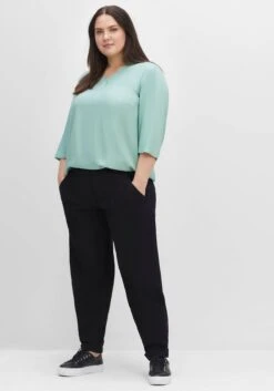 Sheego Twillhose OLIVIA Mit Gürteldetail Und Bundfalten 14 Sheego Twillhose OLIVIA Mit Gürteldetail Und Bundfalten -Sheego Verkaufsgeschäft 14497200289 04GPX 02 SH