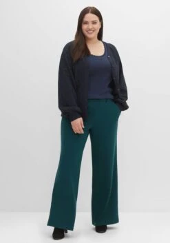 Sheego Weite Hose Mit Streifenstruktur, Extralanges Bein -Sheego Verkaufsgeschäft 14520701685 04GUN 02 SH