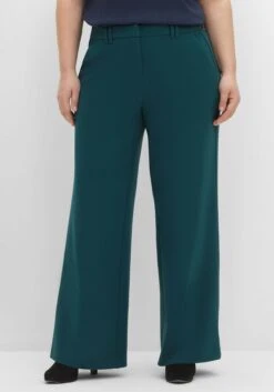 Sheego Weite Hose Mit Streifenstruktur, Extralanges Bein