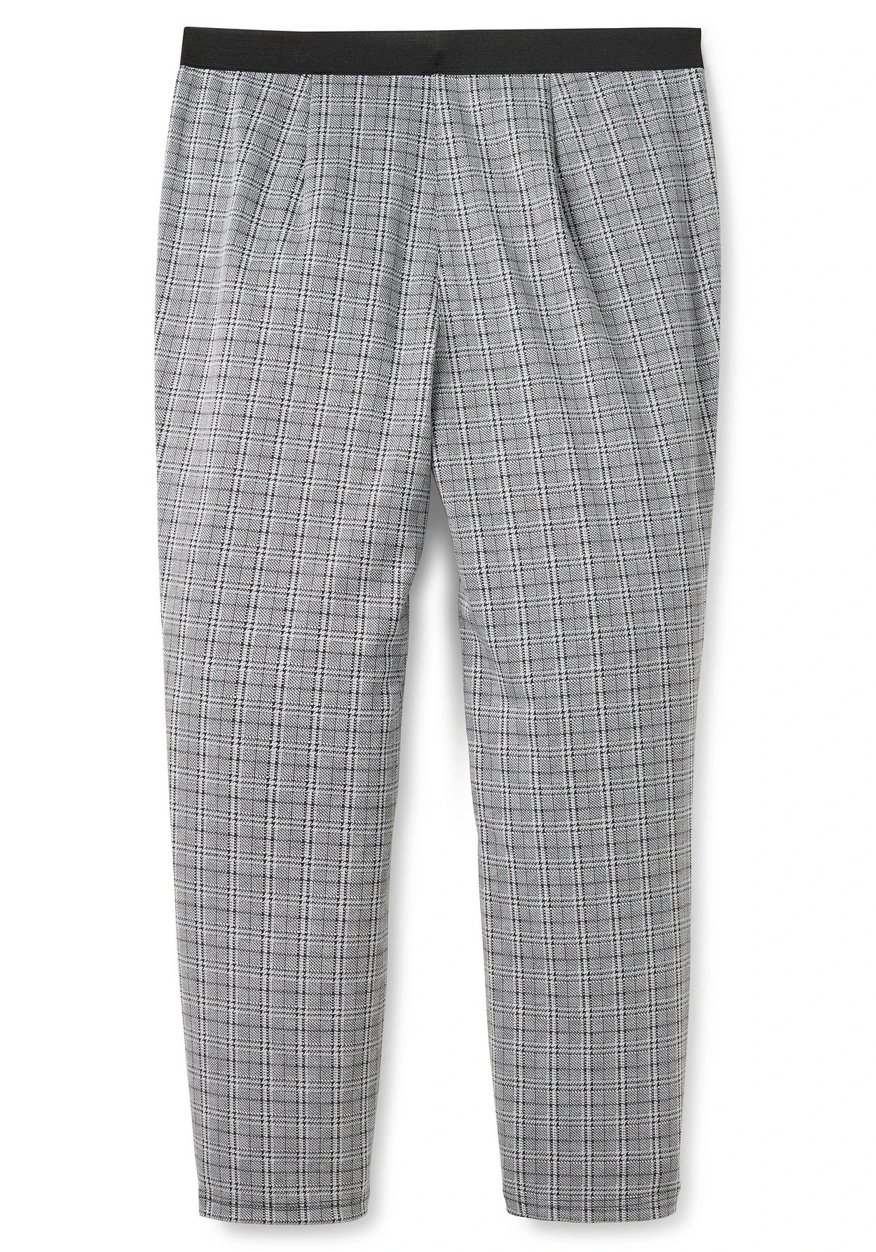 Sheego Schmale Hose Im Karomuster, Mit Teilgummibund 8 Sheego Schmale Hose Im Karomuster, Mit Teilgummibund – Bild 6