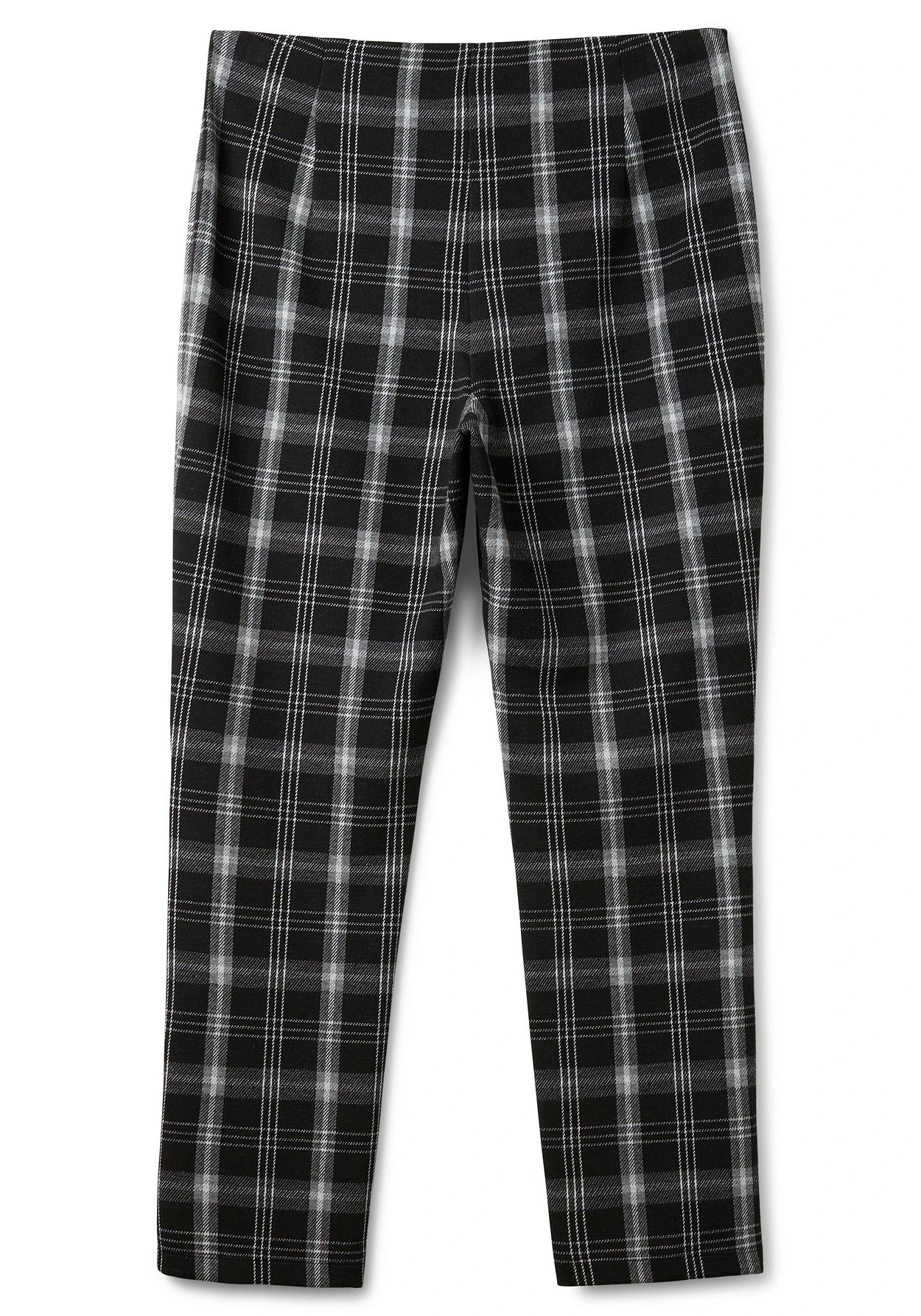 Gerade Hose Im Karomuster, Mit Elastischem Bund 8 Gerade Hose Im Karomuster, Mit Elastischem Bund – Bild 6