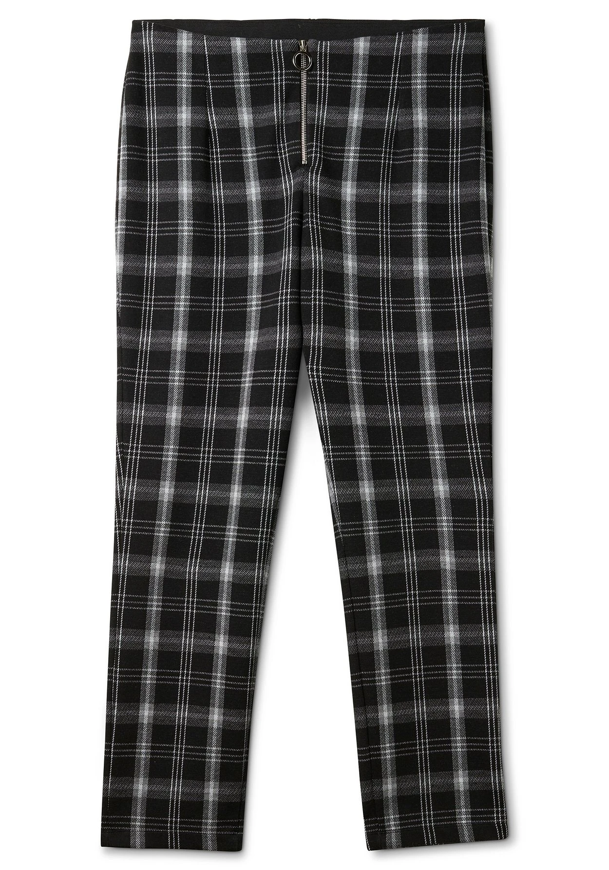 Gerade Hose Im Karomuster, Mit Elastischem Bund 6 Gerade Hose Im Karomuster, Mit Elastischem Bund – Bild 4