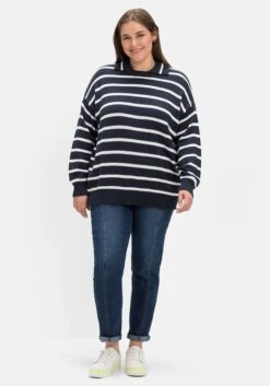 Sheego Pullover Mit Streifen Und Polokragen 11 Sheego Pullover Mit Streifen Und Polokragen -Sheego Verkaufsgeschäft 14555000937 04J74 02 SH