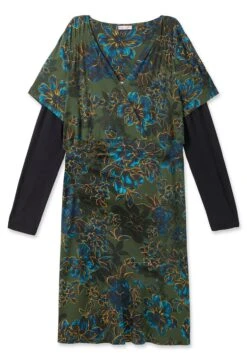 Jerseykleid Im Wickelschnitt, Mit Blumendruck -Sheego Verkaufsgeschäft 14559300377 04IF2 00 SH