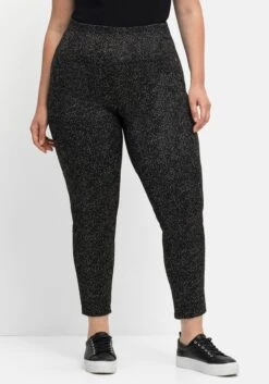 Sheego Leggings In Salz- Und-Pfeffer-Optik -Sheego Verkaufsgeschäft 14570300289 04IPD 02 SH