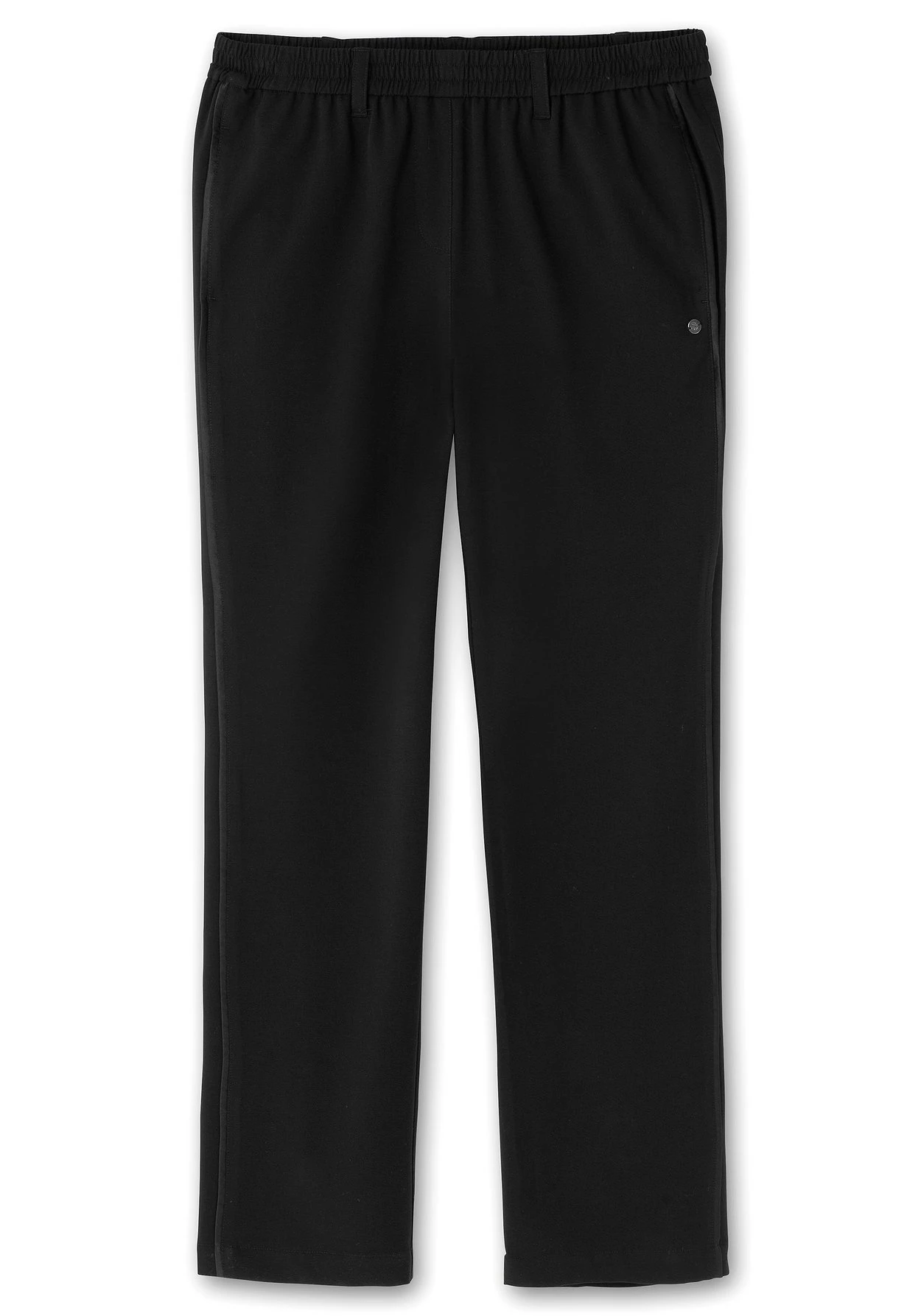 Sheego Gerade Hose Mit Gummibund Und Satinpiping 6 Sheego Gerade Hose Mit Gummibund Und Satinpiping – Bild 4