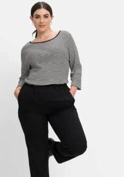 Sheego Gerade Hose Mit Gummibund Und Satinpiping 13 Sheego Gerade Hose Mit Gummibund Und Satinpiping -Sheego Verkaufsgeschäft 14579700289 04IJQ 02 SH