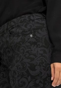 Sheego Schmale Hose Mit Tonigem Jacquardmuster -Sheego Verkaufsgeschäft 14579800289 04IG0 02 SH