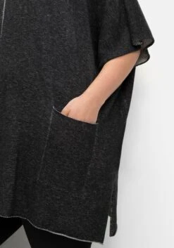 Sheego Kurzarmpullover Mit V-Ausschnitt Und Taschen -Sheego Verkaufsgeschäft 14580000289 04JEQ 02 SH