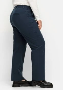 Sheego Gerade Businesshose Mit Biesen Und Teilgummibund -Sheego Verkaufsgeschäft 14580900035 04UVD 02 SH