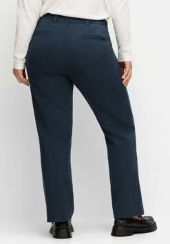 Sheego Gerade Businesshose Mit Biesen Und Teilgummibund -Sheego Verkaufsgeschäft 14580900035 04UVK 02 SH