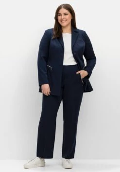 Sheego Schlupfhose Mit Bügelfalten Und Deko-Zipper