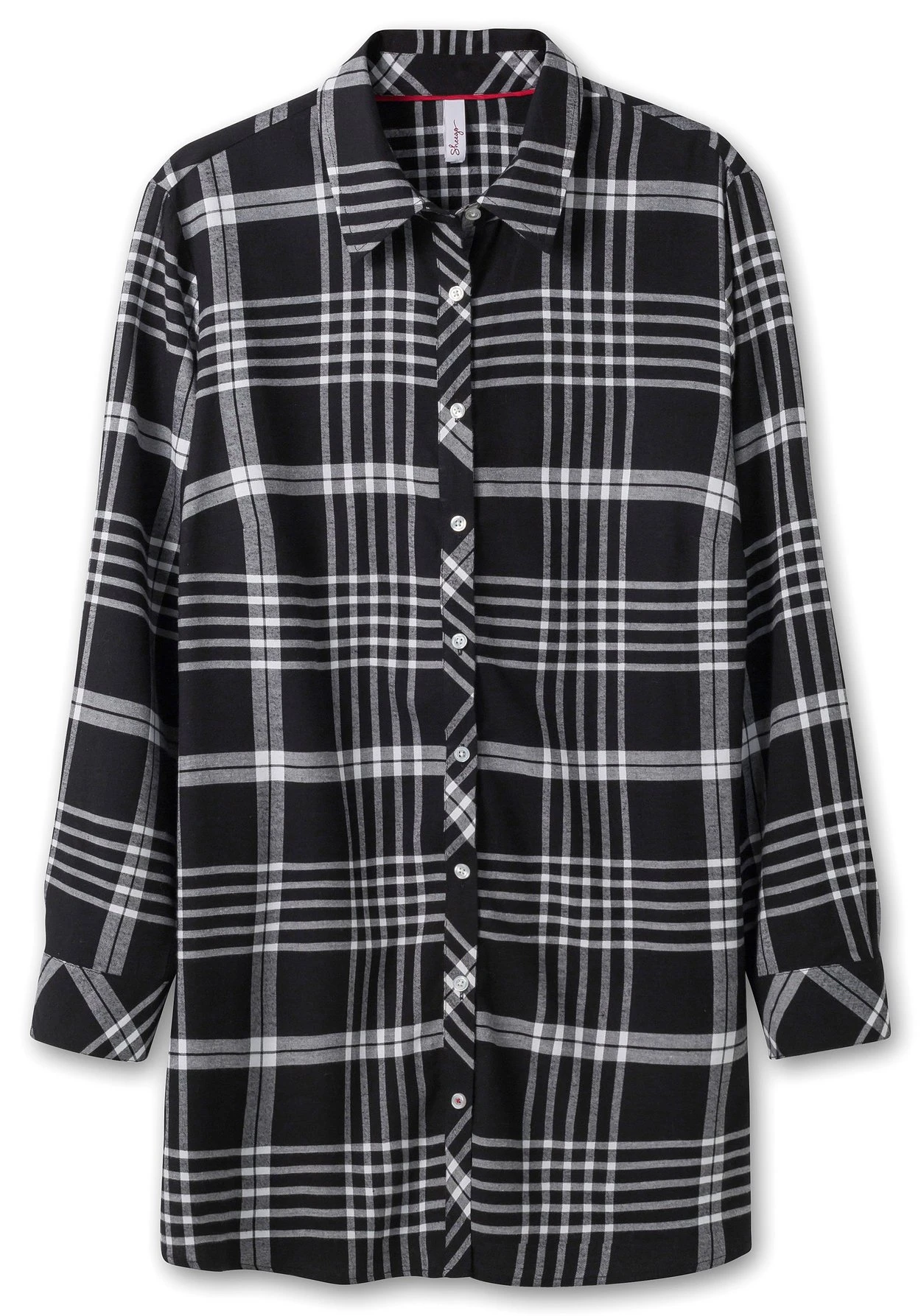 Sheego Karierte Hemdbluse In Longform 5 Sheego Karierte Hemdbluse In Longform – Bild 3