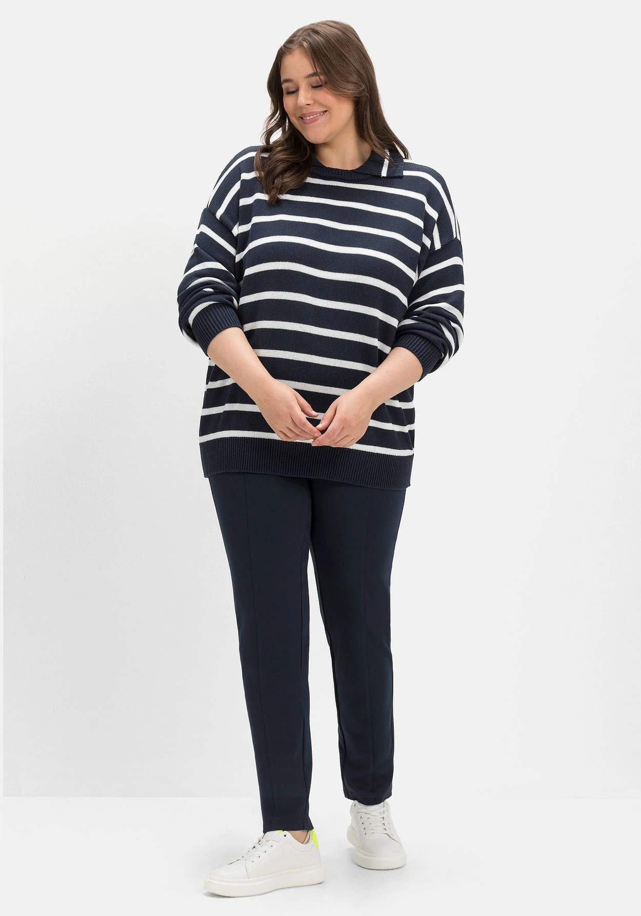 Sheego Jerseyhose Aus Interlock, Schmale Beinform 7 Sheego Jerseyhose Aus Interlock, Schmale Beinform – Bild 5