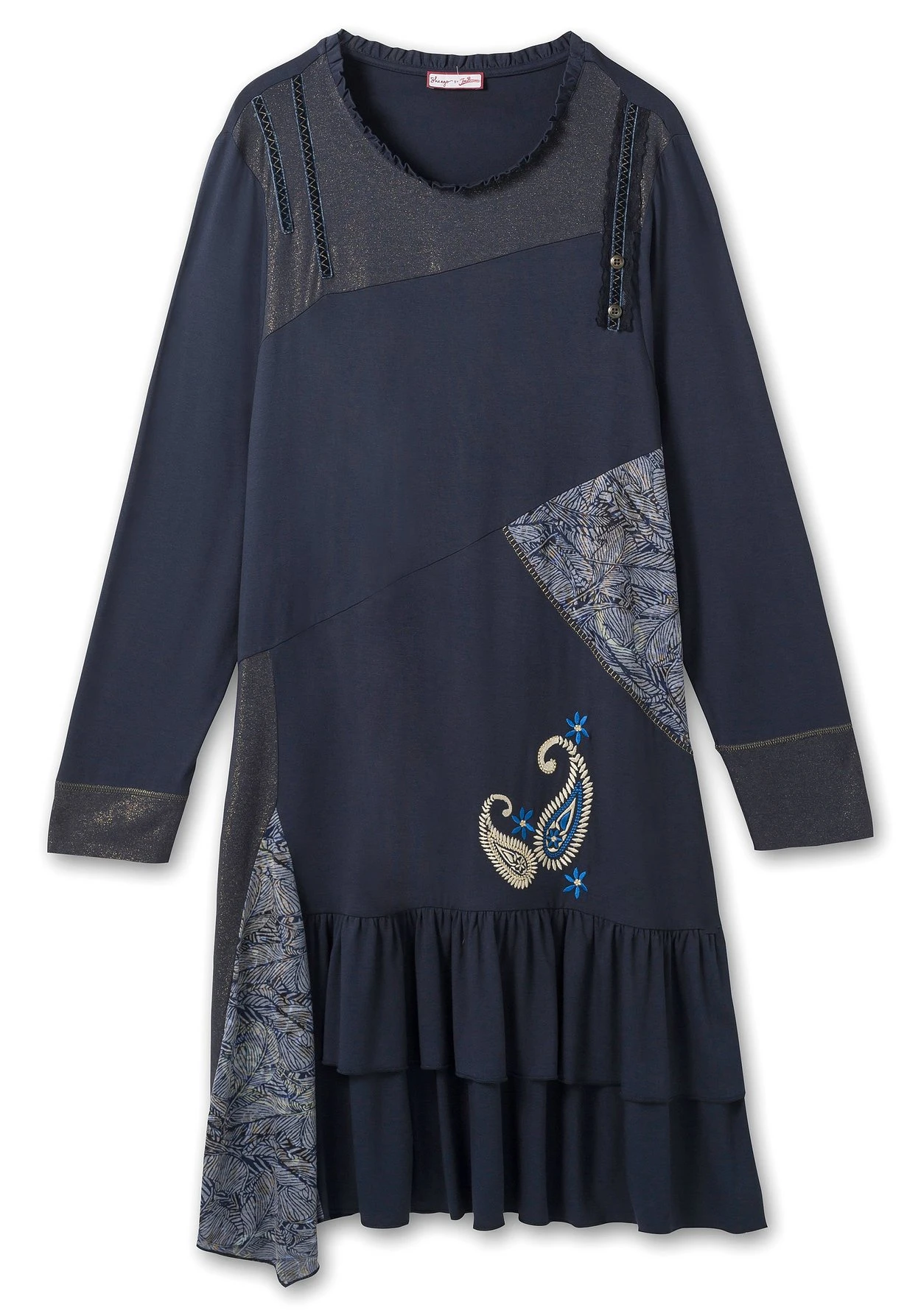 Jerseykleid Im Mustermix, Leicht Elastisch 6 Jerseykleid Im Mustermix, Leicht Elastisch – Bild 4