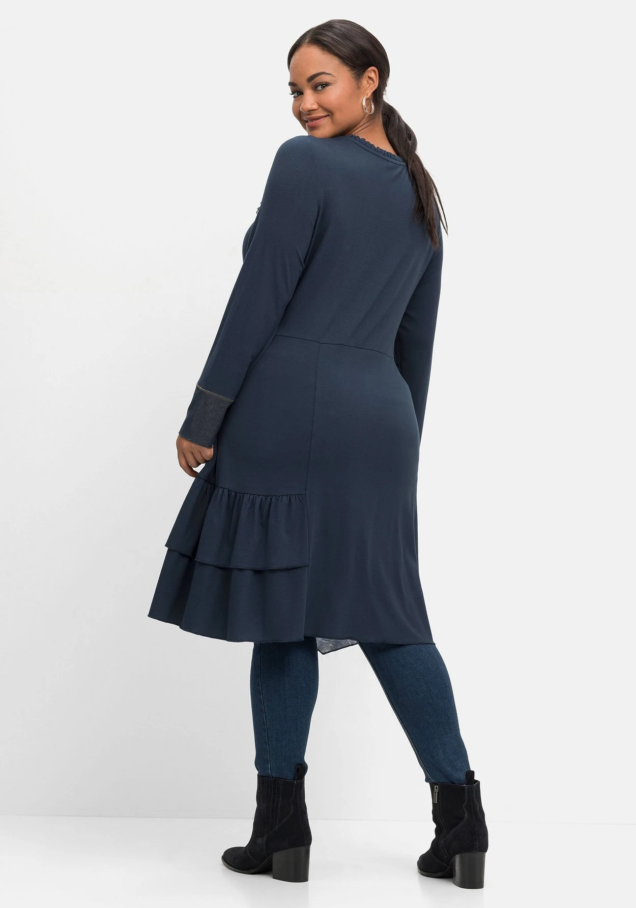 Jerseykleid Im Mustermix, Leicht Elastisch 5 Jerseykleid Im Mustermix, Leicht Elastisch – Bild 3