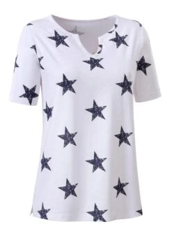 Witt Jerseyshirt Mit Sternenprint, Aus Flammgarn