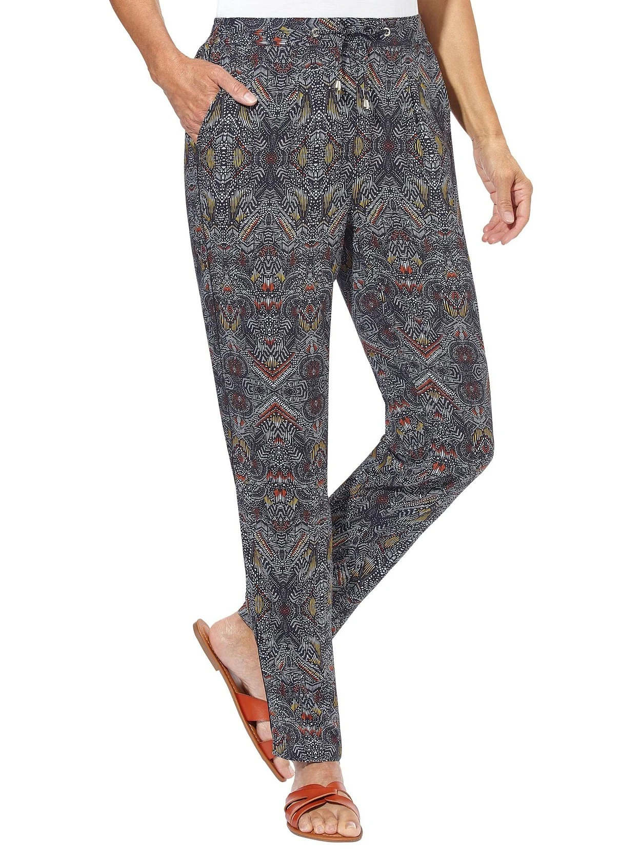 Witt Hose Mit Ethnoprint Und Elastischem Bund 3 Witt Hose Mit Ethnoprint Und Elastischem Bund