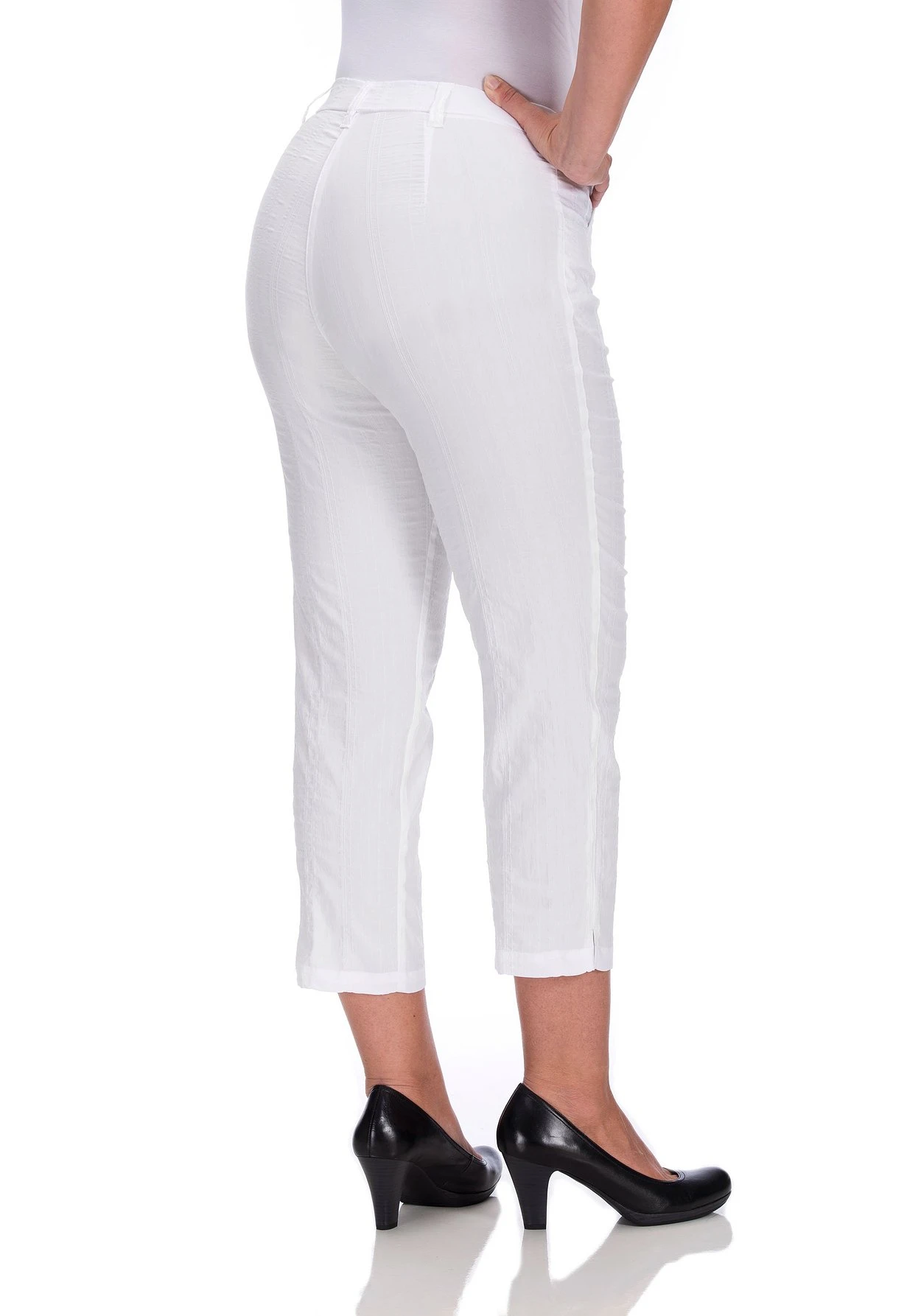 Gerade 7/8-Hose Mit Komfortbund, Bügelfreie Qualität 4 Gerade 7/8-Hose Mit Komfortbund, Bügelfreie Qualität – Bild 2