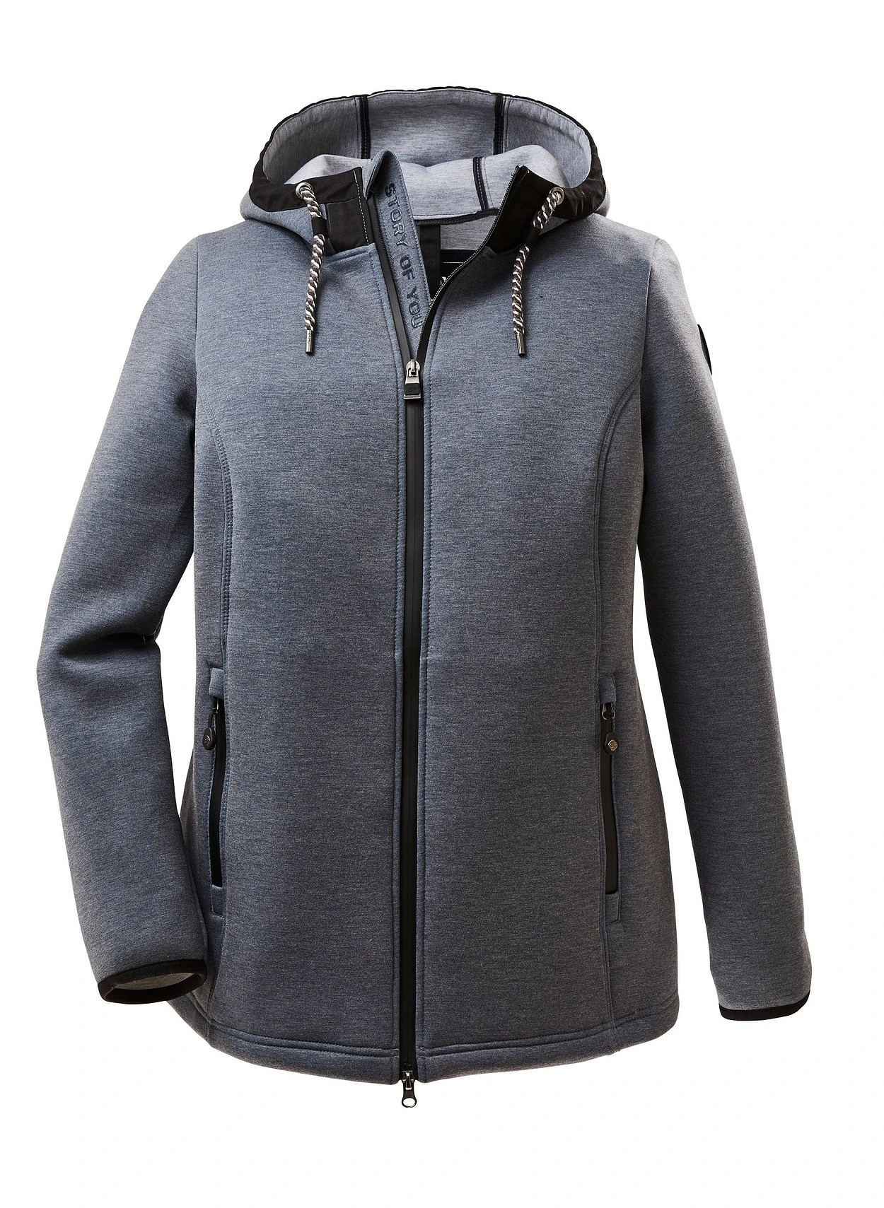 Jacke Aus Scuba-Qualität, Mit Kapuze 3 Jacke Aus Scuba-Qualität, Mit Kapuze