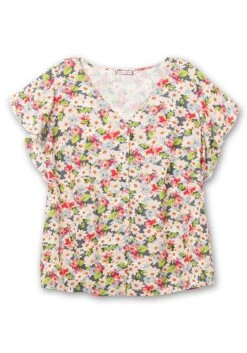 Leicht Taillierte Bluse Mit Kurzen Volantärmeln 10 Leicht Taillierte Bluse Mit Kurzen Volantärmeln -Sheego Verkaufsgeschäft 14667501972 04LQU 00 SH