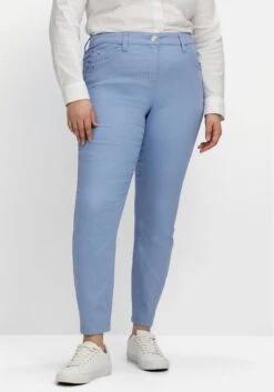 Sheego Schmale Hose Im Coloured-Denim-Look 14 Sheego Schmale Hose Im Coloured-Denim-Look -Sheego Verkaufsgeschäft 14672502065 04LMW 02 SH