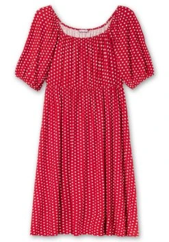 Jerseykleid Mit Punkten Und Karree-Ausschnitt -Sheego Verkaufsgeschäft 14672700779 04LM1 00 SH