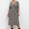 Sheego Jerseykleid In Wickeloptik, Mit Blätterprint -Sheego Verkaufsgeschäft 14676301491 04LIK 02 SH
