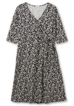 Sheego Jerseykleid In Wickeloptik, Mit Blätterprint -Sheego Verkaufsgeschäft 14676301491 04LIM 00 SH