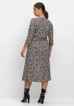 Sheego Jerseykleid In Wickeloptik, Mit Blätterprint -Sheego Verkaufsgeschäft 14676301491 04LIQ 02 SH