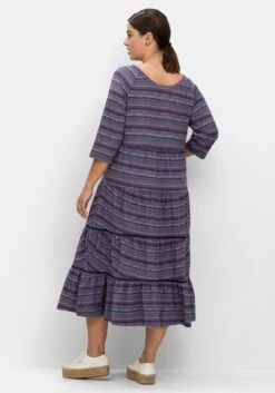 Sheego Jerseykleid Mit 3/4-Ärmeln Und Stufigen Volants 10 Sheego Jerseykleid Mit 3/4-Ärmeln Und Stufigen Volants -Sheego Verkaufsgeschäft 14677201059 04LD2 02 SH