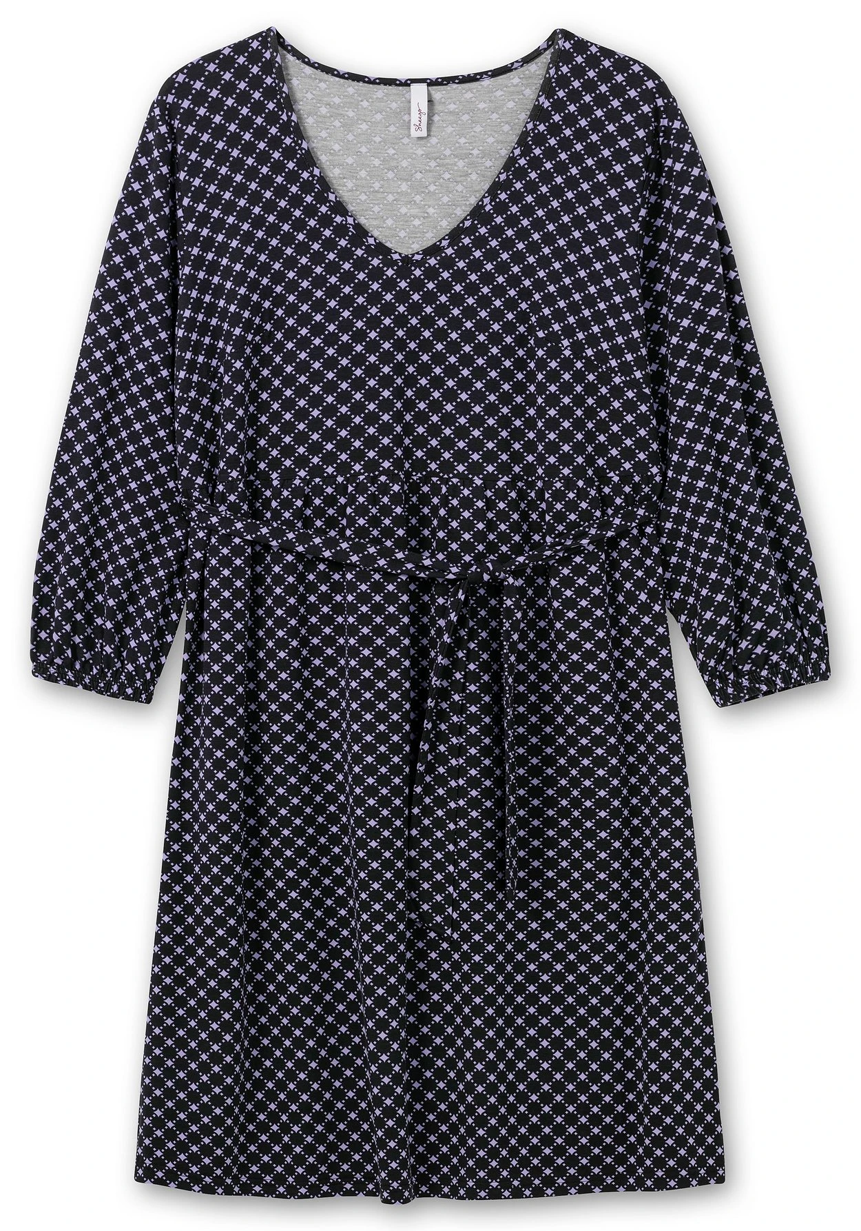 Sheego Jerseykleid In Petite-Passform, Mit Alloverprint 6 Sheego Jerseykleid In Petite-Passform, Mit Alloverprint – Bild 4