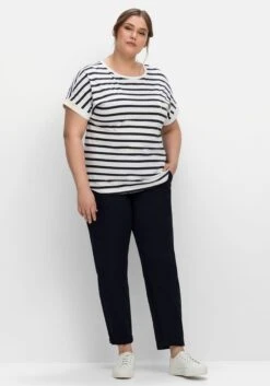 Sheego Ringelshirt Mit überschnittenen Schultern 11 Sheego Ringelshirt Mit überschnittenen Schultern -Sheego Verkaufsgeschäft 14677501168 04LKE 02 SH