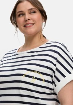 Sheego Ringelshirt Mit überschnittenen Schultern 12 Sheego Ringelshirt Mit überschnittenen Schultern -Sheego Verkaufsgeschäft 14677501168 04LKF 02 SH