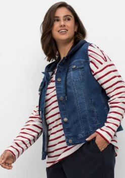 Sheego Kurze Jeansweste Mit Sweatkapuze, In Taillierter Form 13 Sheego Kurze Jeansweste Mit Sweatkapuze, In Taillierter Form -Sheego Verkaufsgeschäft 14681100053 04LK9 02 SH