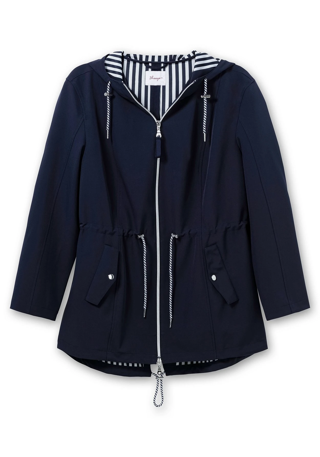 Sheego Softshell-Parka Mit Gestreifter Innenseite 5 Sheego Softshell-Parka Mit Gestreifter Innenseite – Bild 3