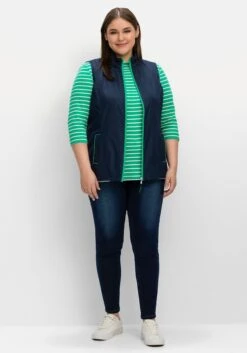 Sheego Weste Mit Stehkragen Und Kontrastdetails -Sheego Verkaufsgeschäft 14685500035 04LY3 02 SH