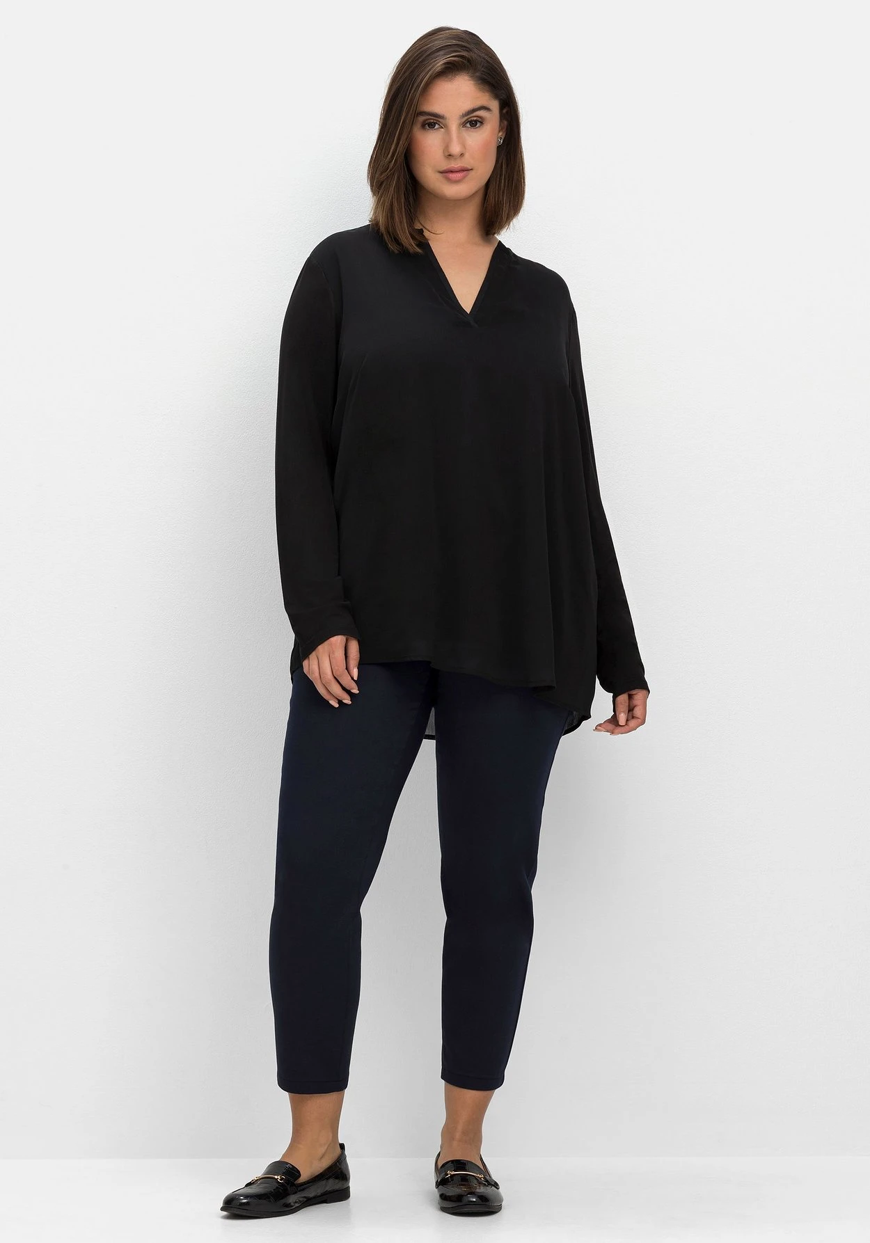 Sheego Schmale 7/8-Stretchhose Mit Elastischem Bund 7 Sheego Schmale 7/8-Stretchhose Mit Elastischem Bund – Bild 5