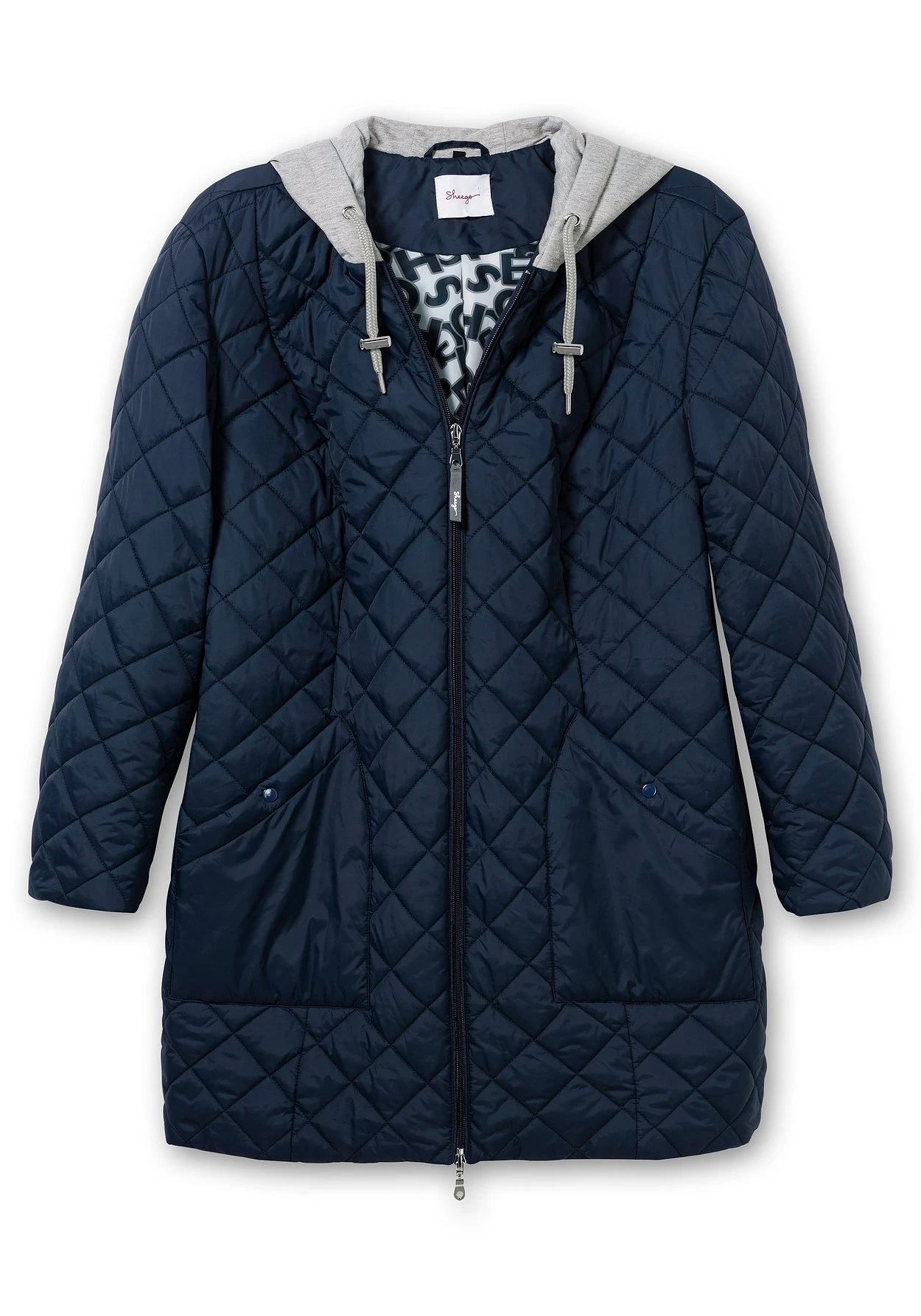 Sheego Steppjacke Mit Jerseykapuze Und 2-Wege-Zipper 5 Sheego Steppjacke Mit Jerseykapuze Und 2-Wege-Zipper – Bild 3