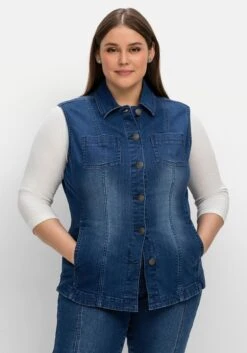 Sheego Taillierte Jeansweste Mit Umlegekragen -Sheego Verkaufsgeschäft 14688100053 04MAJ 02 SH