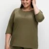 Sheego Shirt Mit Kurzer Knopfleiste Und 3/4-Arm 2 Sheego Shirt Mit Kurzer Knopfleiste Und 3/4-Arm -Sheego Verkaufsgeschäft 14693700131 04MXU 02 SH