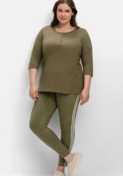 Sheego Shirt Mit Kurzer Knopfleiste Und 3/4-Arm 13 Sheego Shirt Mit Kurzer Knopfleiste Und 3/4-Arm -Sheego Verkaufsgeschäft 14693700131 04MXX 02 SH