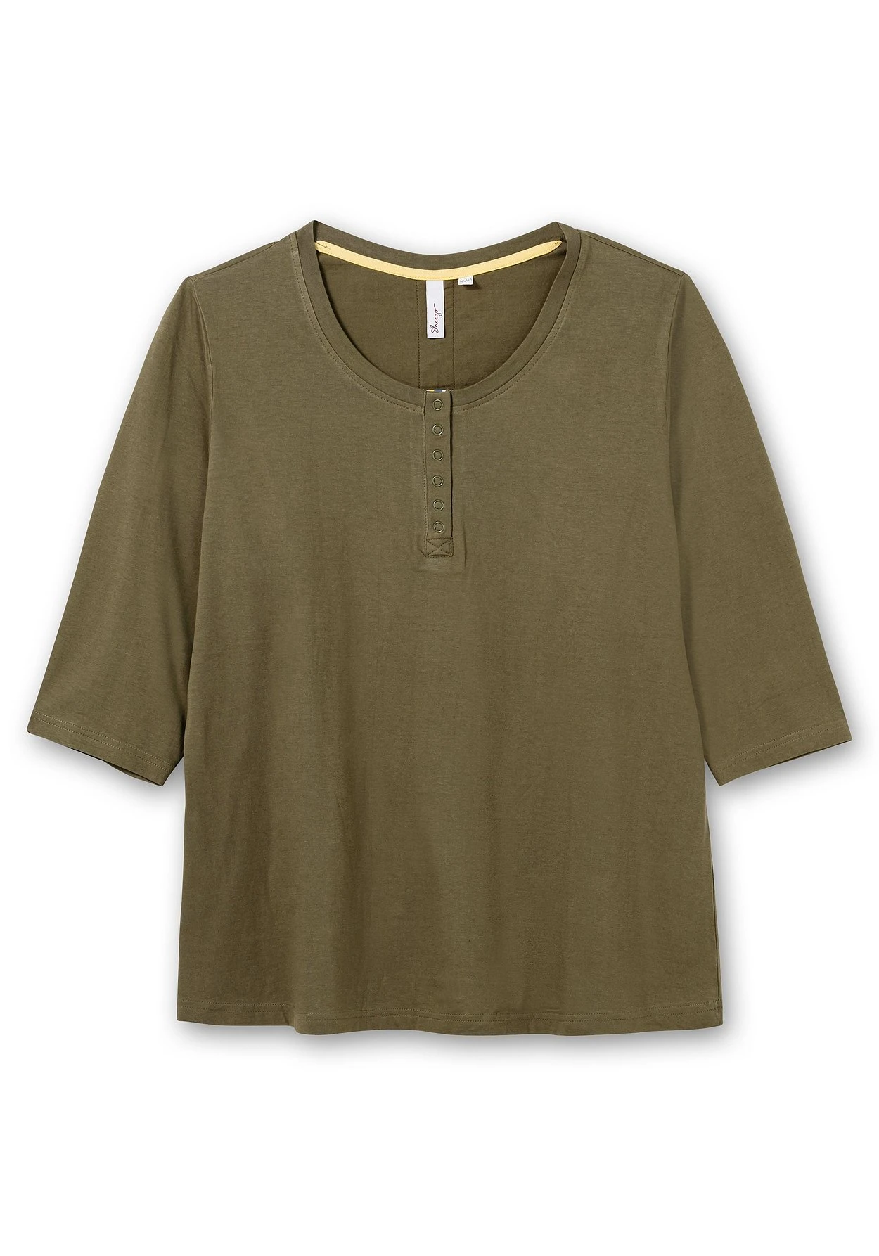 Sheego Shirt Mit Kurzer Knopfleiste Und 3/4-Arm 5 Sheego Shirt Mit Kurzer Knopfleiste Und 3/4-Arm – Bild 3