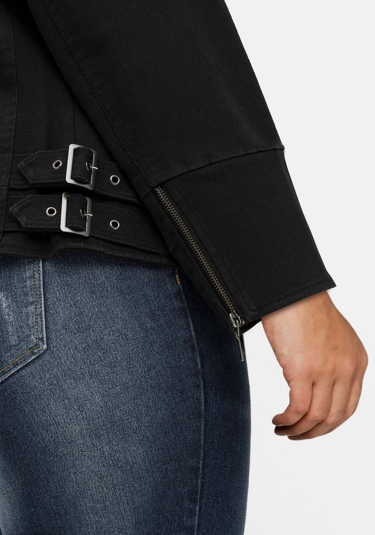 Twilljacke Im Biker-Stil, Mit Besticktem Rücken 8 Twilljacke Im Biker-Stil, Mit Besticktem Rücken – Bild 6