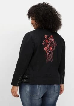 Twilljacke Im Biker-Stil, Mit Besticktem Rücken 10 Twilljacke Im Biker-Stil, Mit Besticktem Rücken -Sheego Verkaufsgeschäft 14705700289 04MMP 02 SH