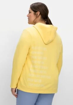 Sheego Kapuzensweatshirt Mit Statementdruck