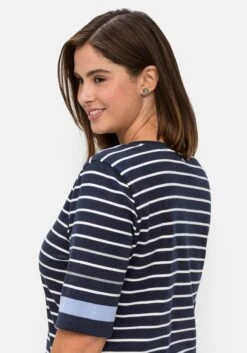 Sheego Ringelshirt In Leicht Tailliertem Schnitt, In Rippqualität -Sheego Verkaufsgeschäft 14741302038 04MLF 02 SH