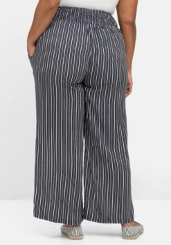 Sheego Gestreifte Strandhose Mit Weitem Bein 11 Sheego Gestreifte Strandhose Mit Weitem Bein -Sheego Verkaufsgeschäft 14768701739 04MXL 02 SH