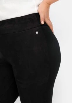 Sheego Leggings In Velourslederoptik Vorn -Sheego Verkaufsgeschäft 14784100289 04N8T 02 SH